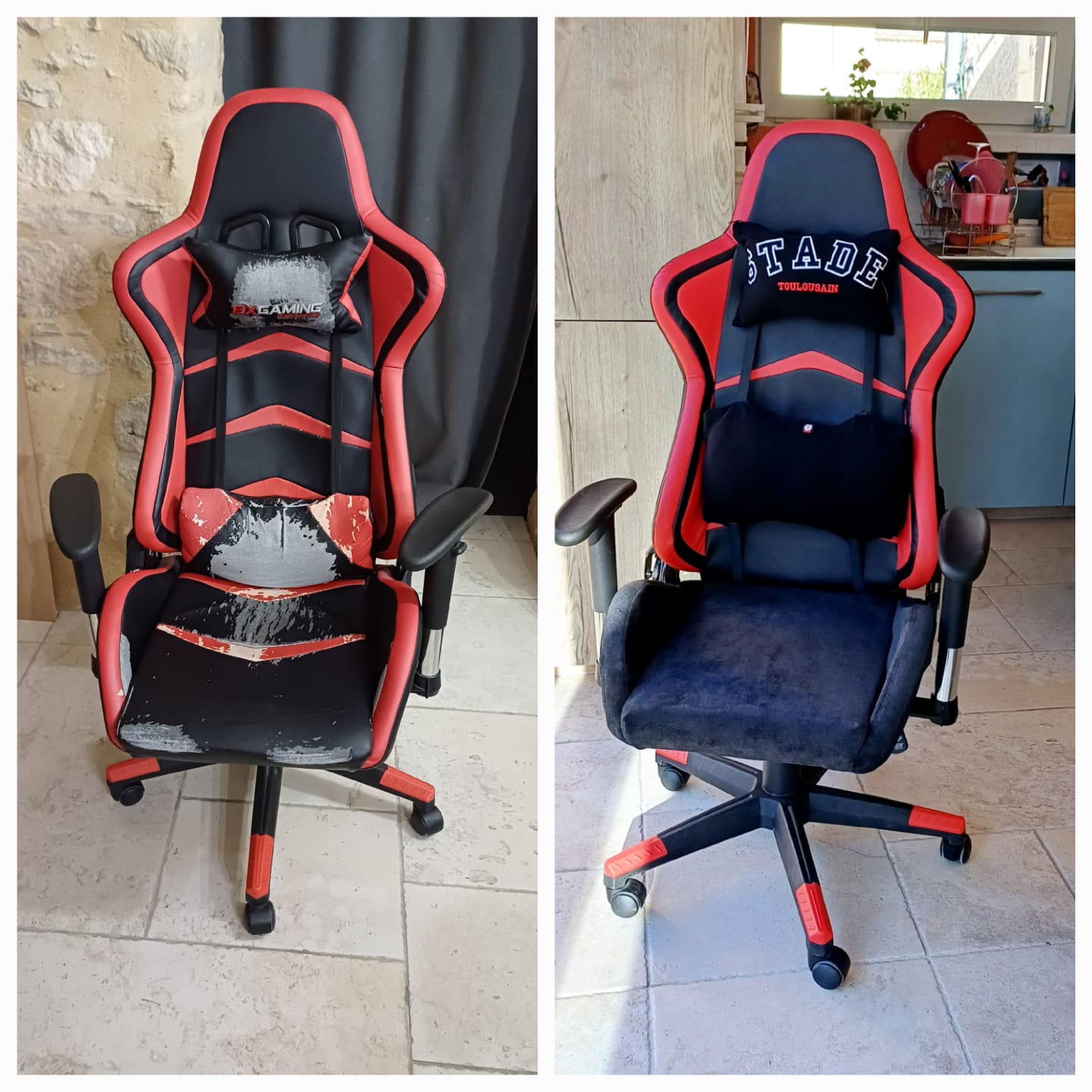fauteuil gamer refait