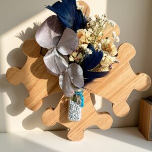 croix occitane soliflore fleurie bleue